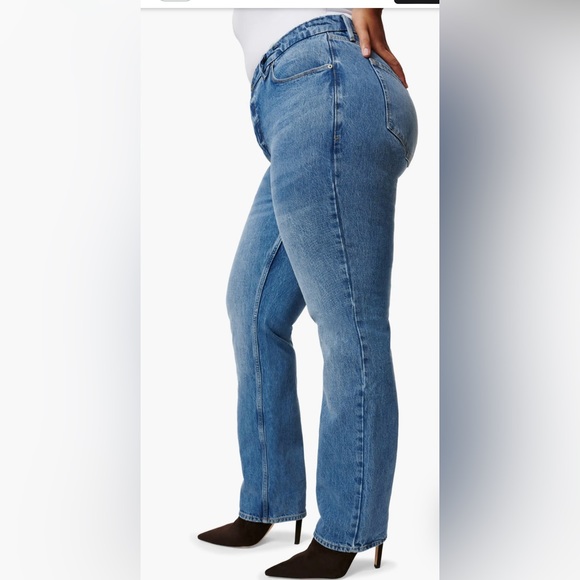 Good American Good '90s Icon Straight Leg Jeans - Picture 2 of 5